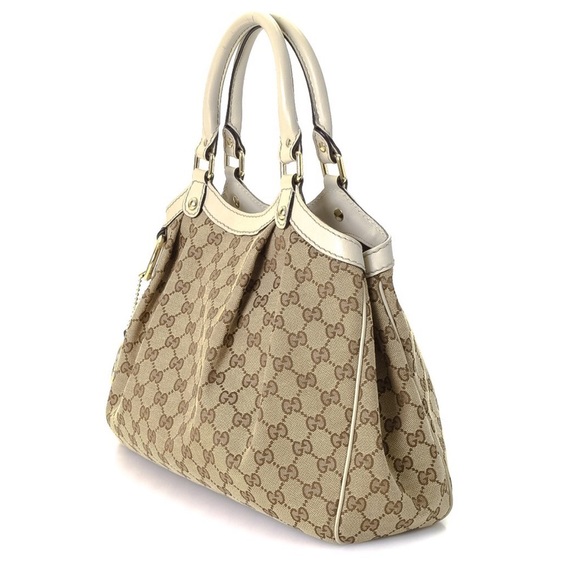 Gucci Canvas Sukey Large Tote Bag - Picture 4 of 9